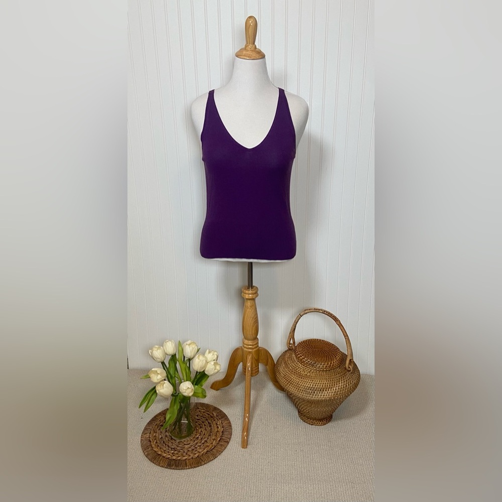 J.Crew Purple Sweater Tank Top | Size L